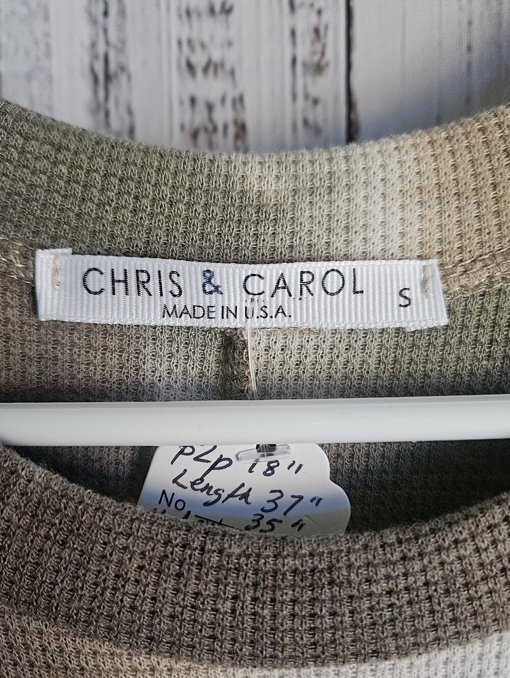 Chris & Carol Olive and Tan Tie-Dye Sleeveless Swing Dress - Picture 6 of 7